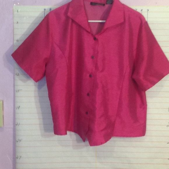 IMPRESSIONS women's button down sz XL pink - Picture 1 of 6